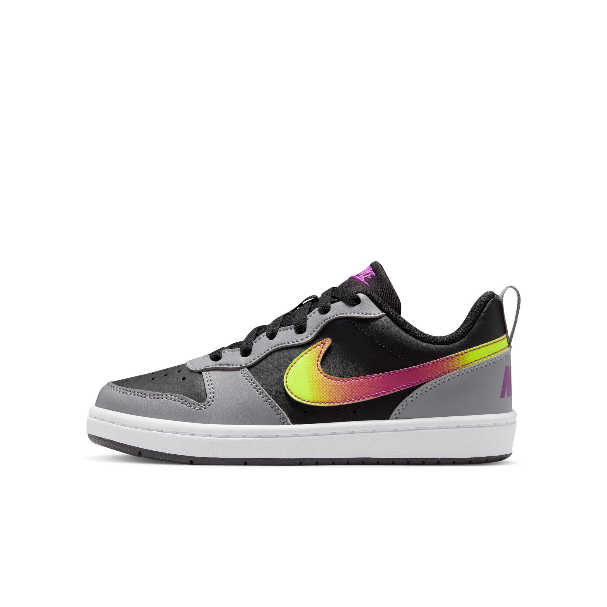

Nike Court Borough Synthetic Leather Cool Pineapple Sports Low-Top Kids Skate Shoes Kids sneaker IO6965-001 37.5