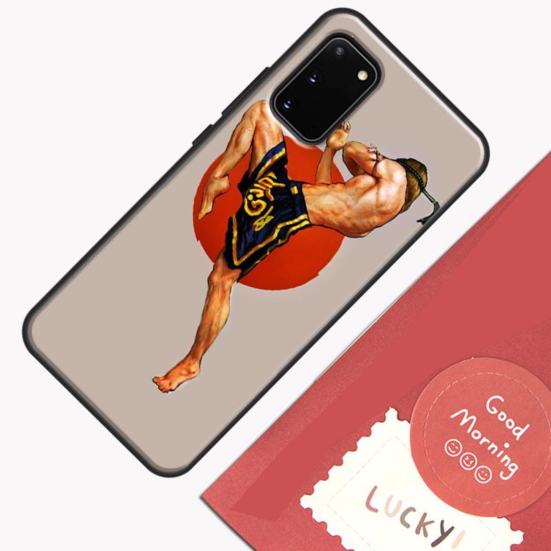 Muay Thai Kickboxing Fight Phone Case For Samsung Galaxy S25 S26 Ultra S20 S21 S22 S23 S24 Plus S9 S10 S25 FE Cover Shell