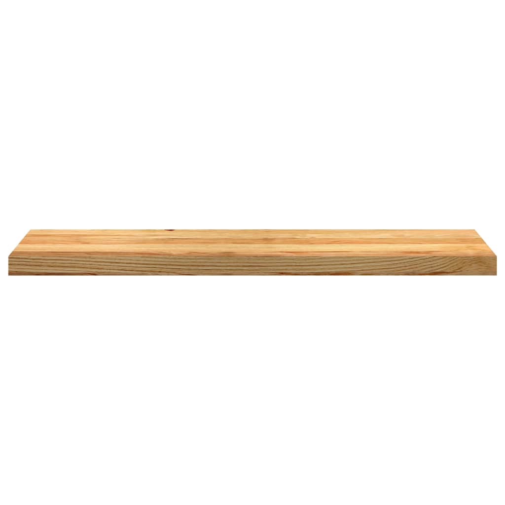 Stair Treads 2 Pcs Light Brown 100x25x2 cm Solid Oak Wood