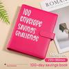 Cross-Border Exclusive Savings Challenge Loose-Leaf Notebook with 1-100 Cash Envelope Card Film