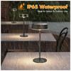 Nowa Rechargeable Desk Table Lamp do Sypialni i na Kemping, Podwójne Tryby Ładowania, 3 Temperatury Barwowe, Wodoodporna Lampka Nocna do Domu i na Zewnątrz