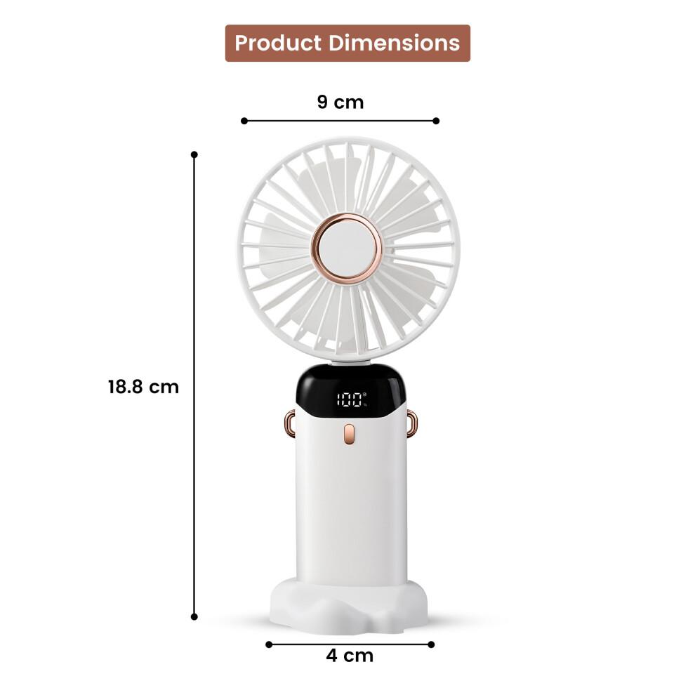 USB-wiederaufladbarer Handventilator Kleiner tragbarer leiser Schreibtischventilator