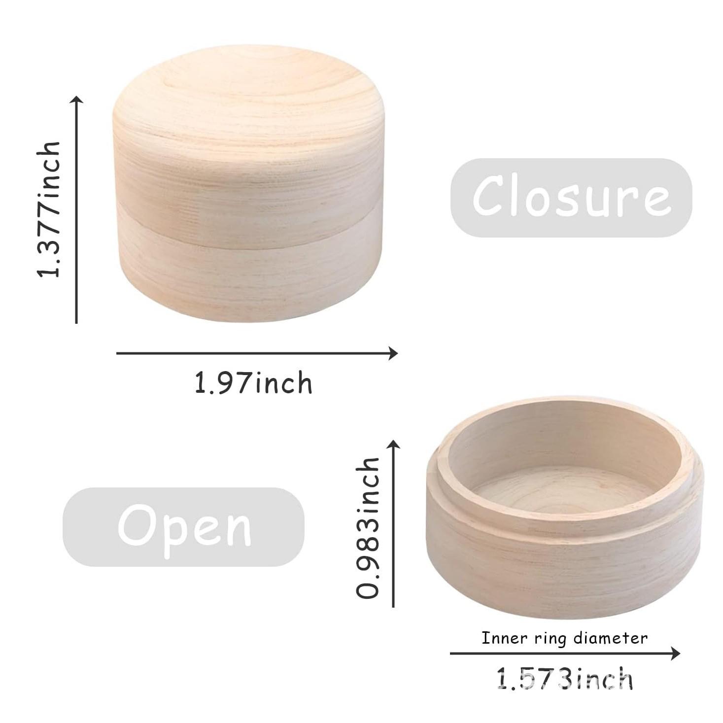 Solid Wood Baby Tooth & Lanugo Keepsake Box with Lid - Children s Commemorative Storage Customized