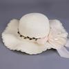 Wide Brim Bow Straw Hat Boho Sun Protection Cap Comfortable To Wear Women's Sun Hat  Beach