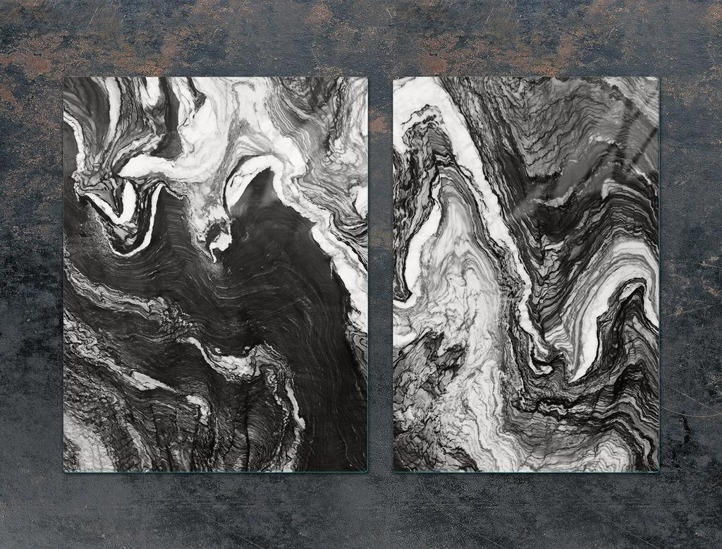 GLAS-KOCHFELD-SCHUTZPLATTE 75x52 MARMOR