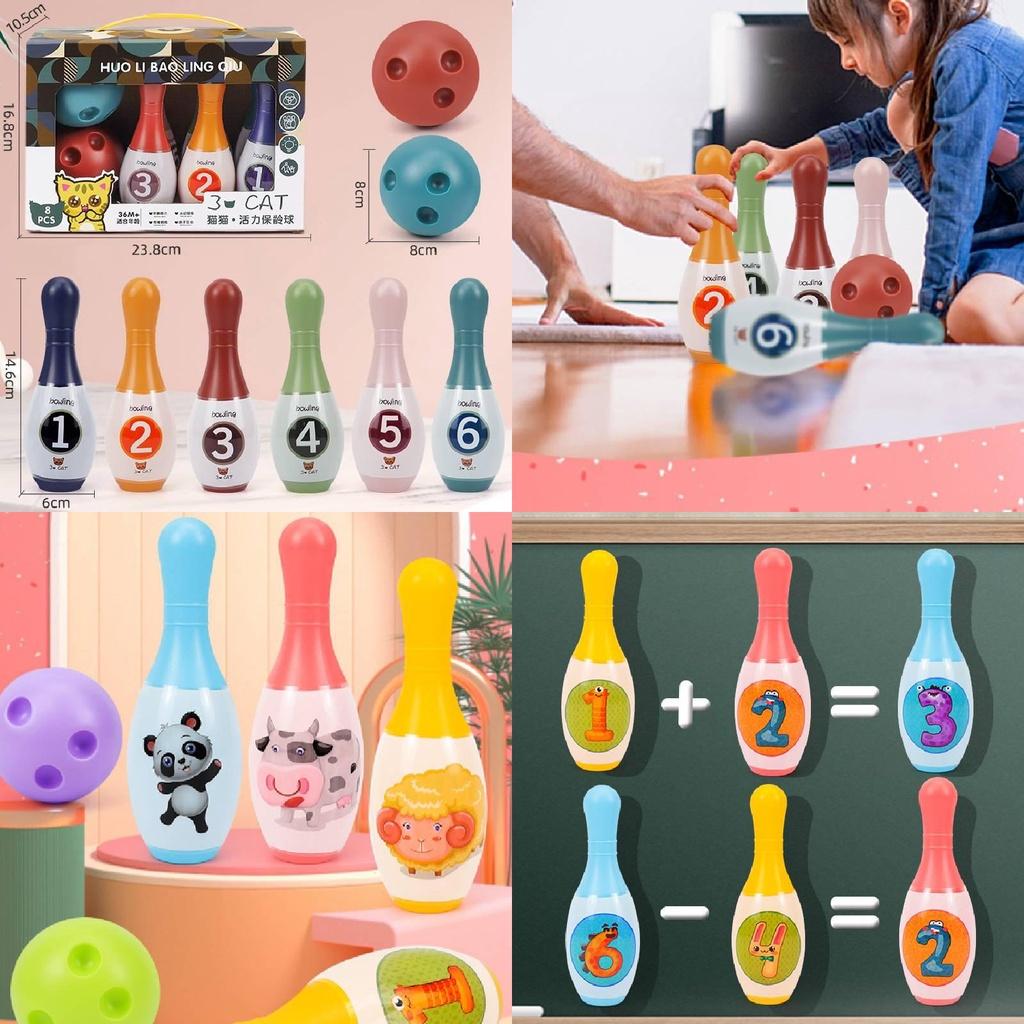 Children's Bowling Fun Plastic Bowling Set For Kids
