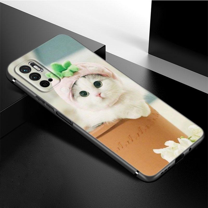 Funny Cat Dog Phone Case For Xiaomi Redmi Note 11 10 9 8 Pro 11T 5G 10T 10S 9S 9T 9i 9C 9A 8T Soft TPU Black Cover Coque Funda