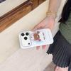 Korean Style Oil Painting Bear Magnetic Phone Case for iPhone 17/16 Pro Max/15/14