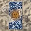 Sun Wave & Lotus Mandala Beach Towel,  Soft Quick-Drying, Perfect For Portable Outdoor Travel,Swimming, Camping And Summer Beach