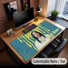 Custom Name Extended Mouse Pad,Billie Eilish Gaming Desk Mat For Home Office Desktop Decor
