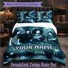 Personalized 3Pcs Bedding SetTokio Hotel Custom Text Duvet Cover Pillowcase Set Bedroom Gift