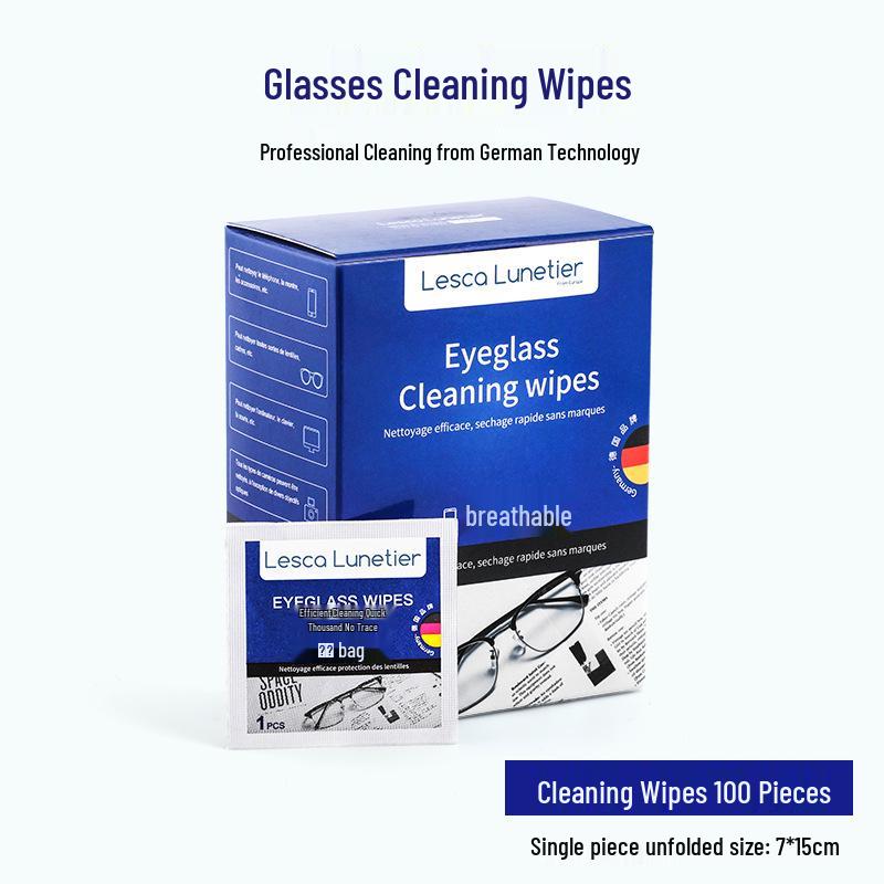 Немецкие салфетки для линз и экранов против запотевания - Одноразовые зимние салфетки для чистки очков