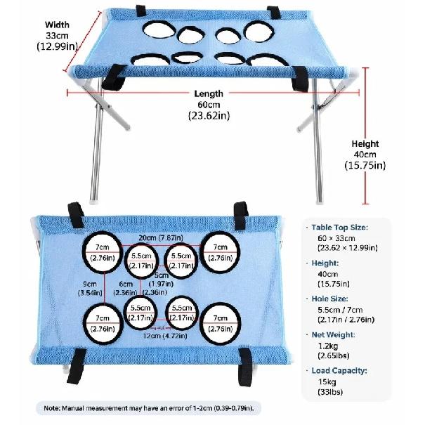 Portable Folding Pet Bath Bed, Breathable Mesh Multifunctional Grooming Shower Bracket Pet Restraint for Cat Dog Pet Accessory
