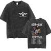 Vintage Keith Urban Logo  Washed T Shirt Mens Fashion Gothic Short Sleeve Tshirts Unisex Loose Clothing Oversized Tshirt