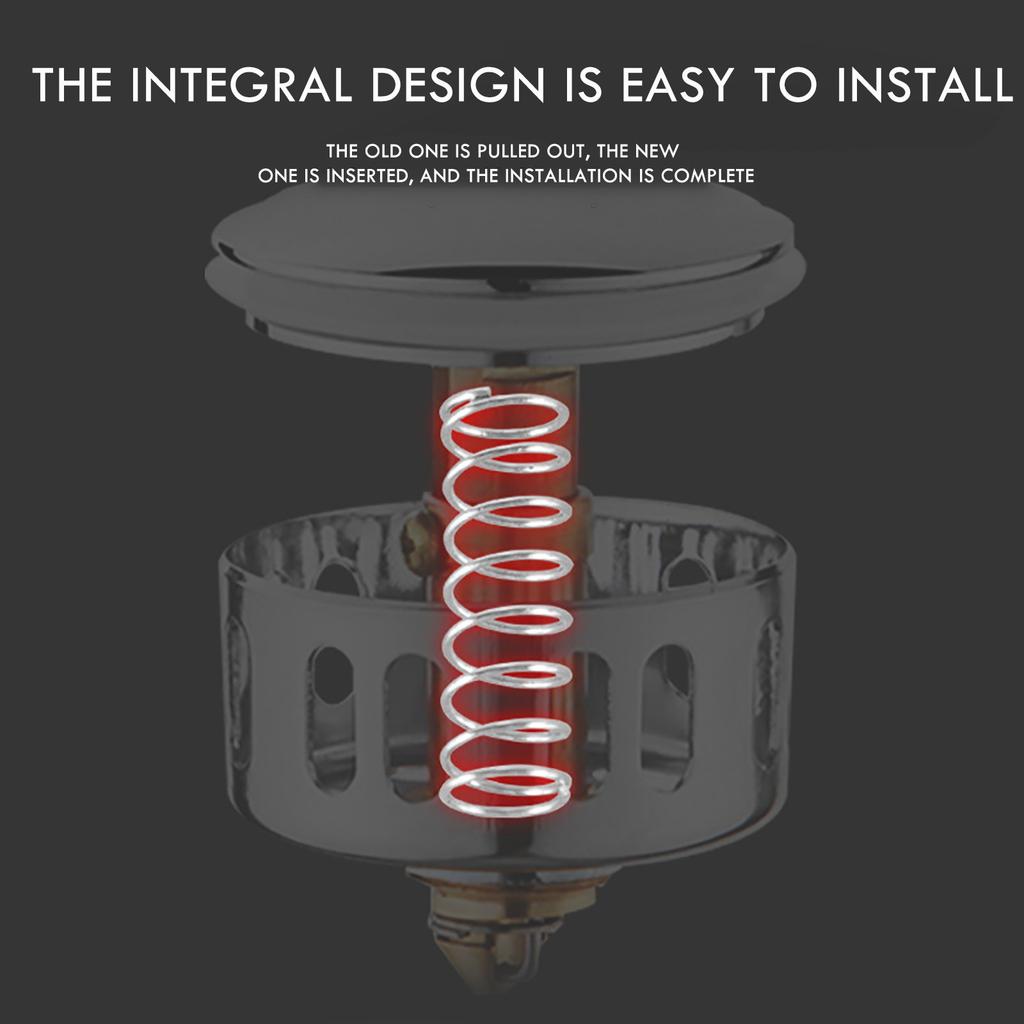 Universal Wash Basin Bounce Drainer Filter Anti-Clogging Bathroom Sink Drainer