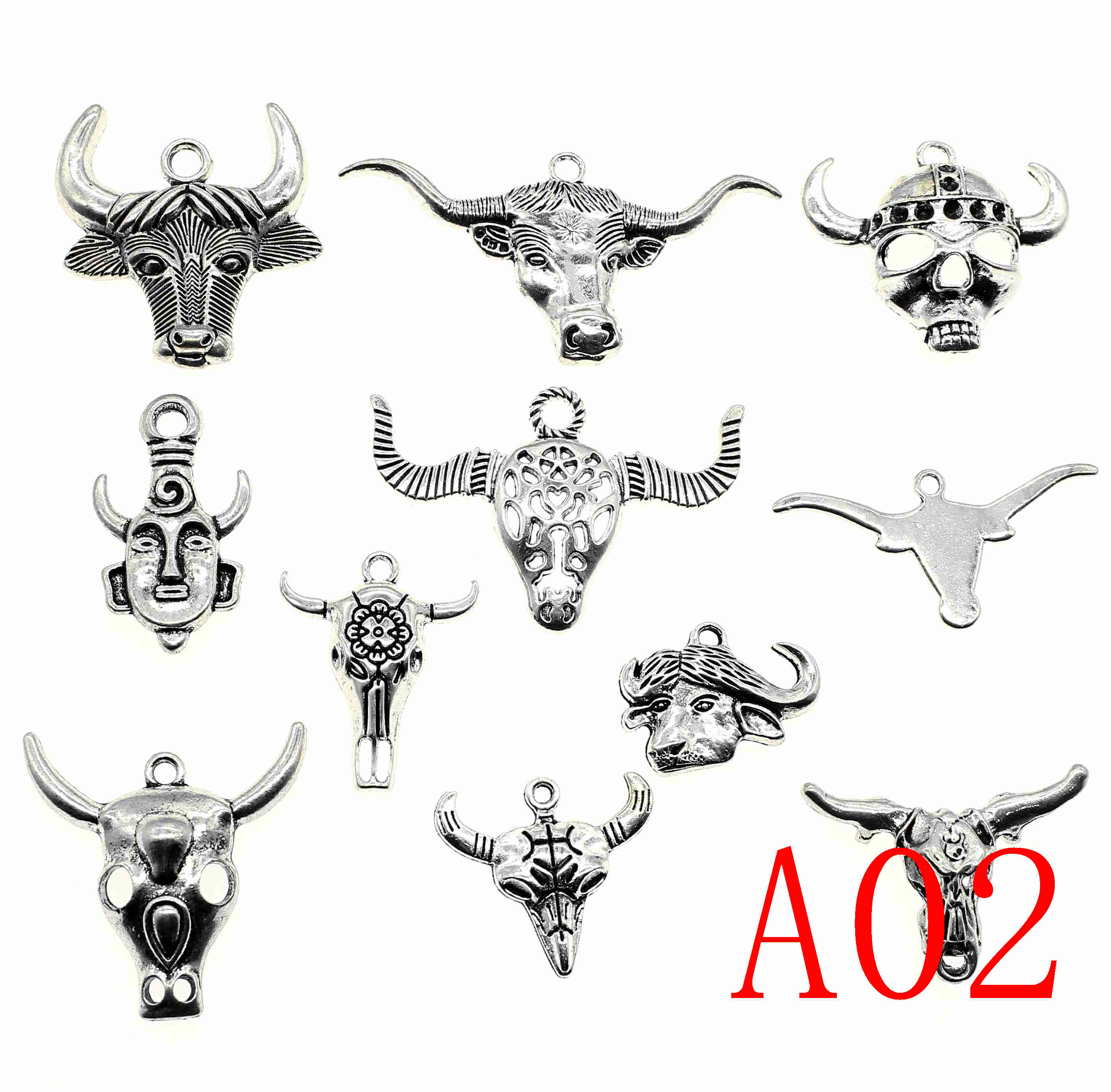 

Старовинні срібні обереги для тварин для виготовлення ювелірних виробів, аксесуарів, декору своїми руками A02-40gram-Mix-k1322