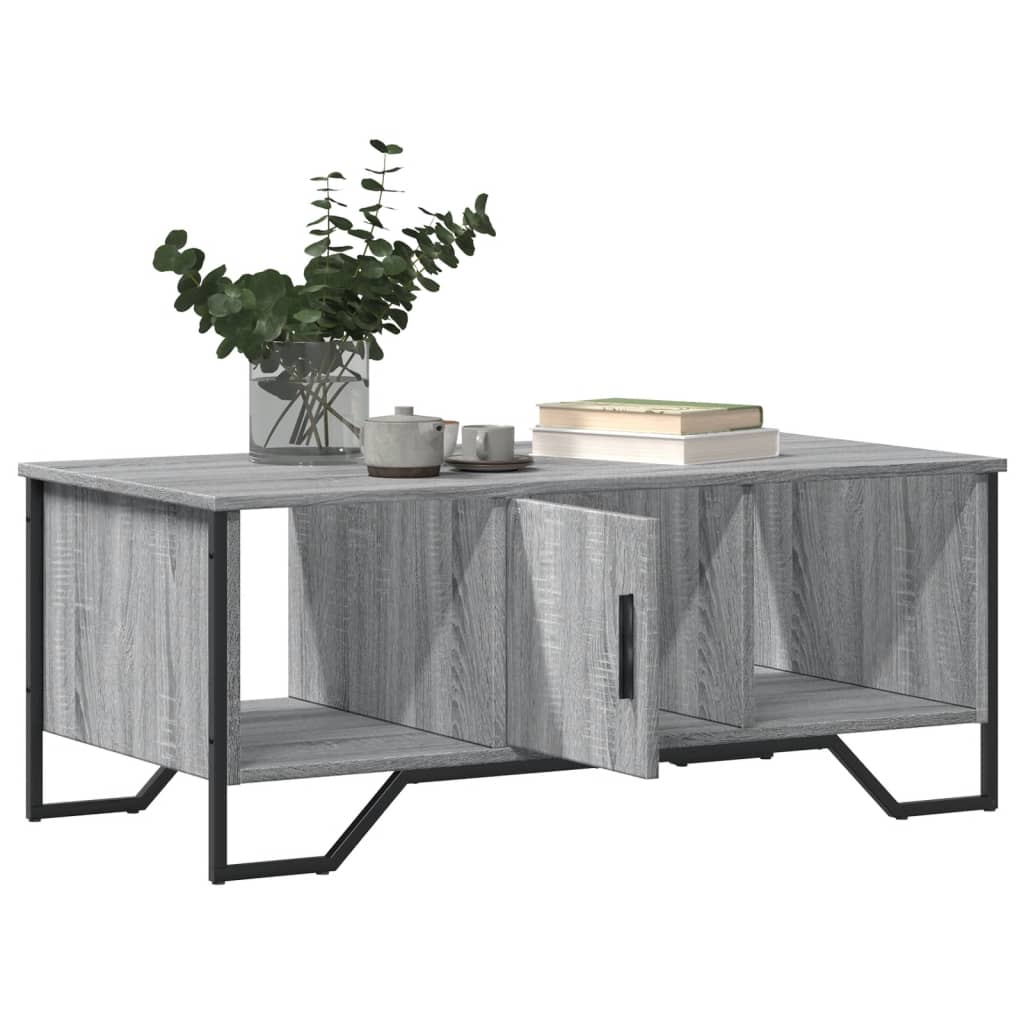 Coffee Table Gray Sonoma 100x51x40 Cm Particleboard