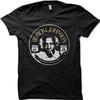 Robert Johnson Blues Guitar Crossroads Devil Printed T Shirt Black