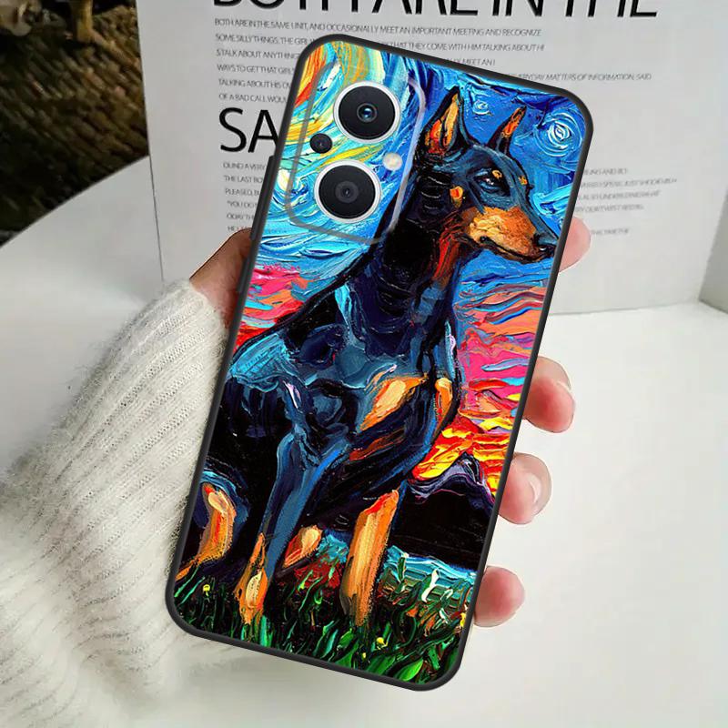 Dachshund Doberman Dog Phone Case For OPPO Reno 8 7 Lite 8T 11 12 13 14 14F 10 Pro OPPO Find X8 X6 X5 X9 Pro Cover