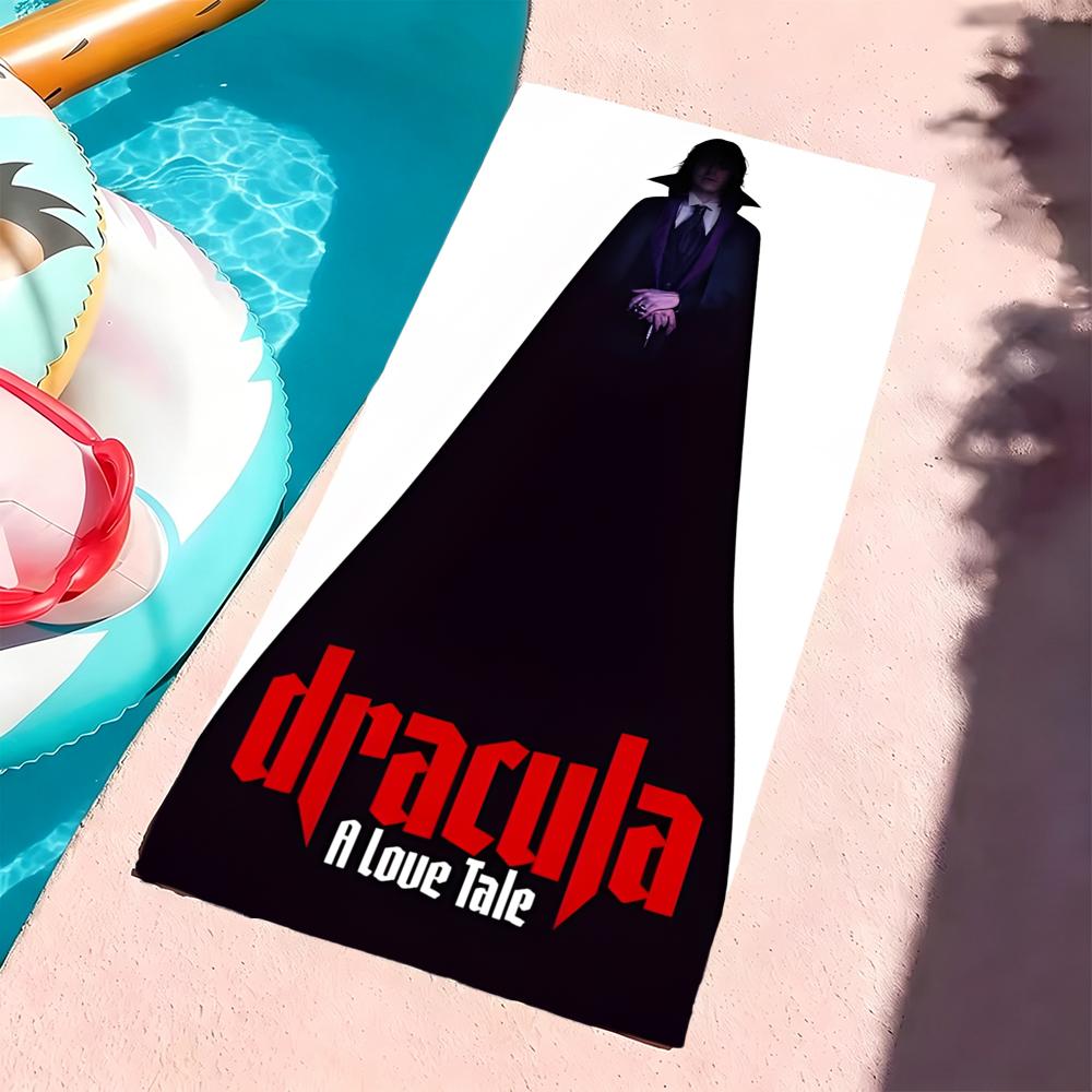 D-Dracula Towel Microfiber beach towel, quick-dry, sand-free, ultra-fine fiber, super soft. 100X50CMSYJ100