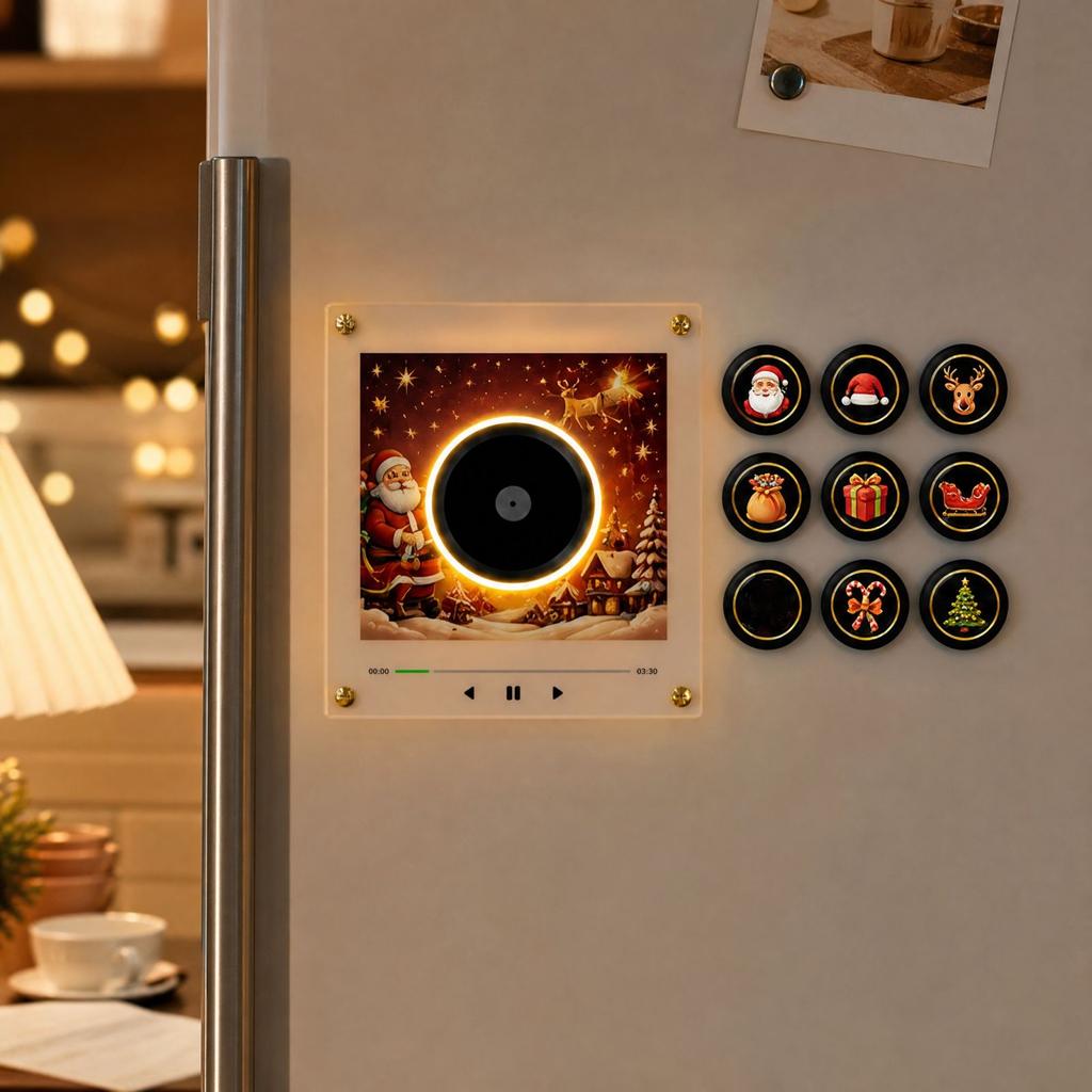 Music Box Night Light with Rotating Disc, Motion and Fridge