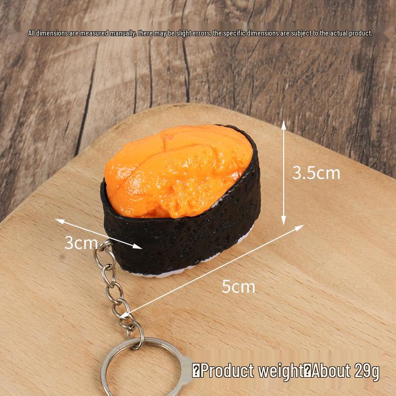 Sushi Pendant Keychain: Japanese Cuisine Display Prop