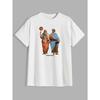 Funny Old Man Playing Basketball Print Men's T-shirt, Crew Neck Short Sleeve Tops, Graphic Tee Men's Summer Clothes, Men's Outfi