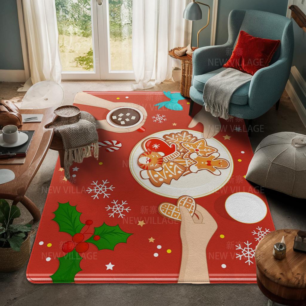 Koberec ke vchodu do domu Rohožka ke dveřím do domu Obývací pokoj Vana Koupelna Protiskluzové koberce s absorpcí vody vana Veselé Vánoce zima