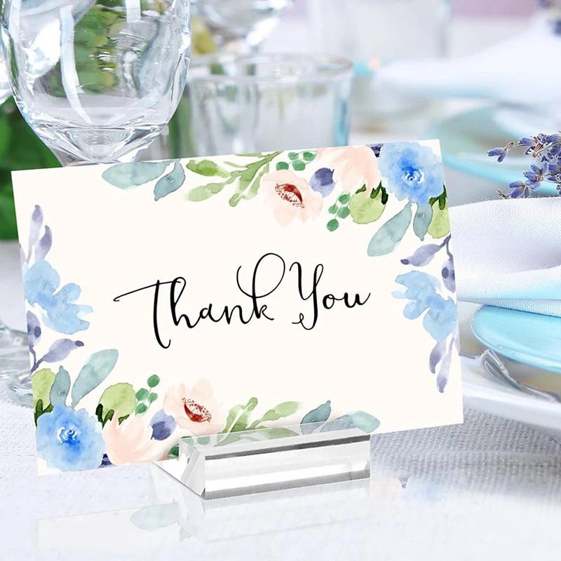10Pcs Transparent Place Card Holder Acrylic Table Sign Holder Table Number Holders Name Card Stands for Photo Menu Display Clear