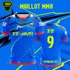 2026 Nuova T-shirt Estiva da Uomo Maillot 90 Minuti Toto & Ninetta Stampa Doppia Faccia Manica Corta Oversize Traspirante Asciugatura Rapida Top