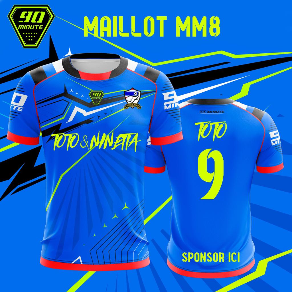 2026 Nuova T-shirt Estiva da Uomo Maillot 90 Minuti Toto & Ninetta Stampa Doppia Faccia Manica Corta Oversize Traspirante Asciugatura Rapida Top
