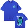 Rapper Plk Mental Album Grafik T-Shirt Herren Damen Hip Hop Mode Popmusik T-Shirts Herren Vintage Übergroße T-Shirts Streetwear