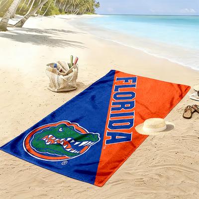 Serviette de plage imprimée Florida Gators, Grande serviette douce à séchage rapide pour la plage, le camping, la natation