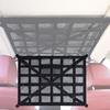 Roof Handle Storage Net for Cars with Reinforced Mesh Panel and Four Point Mount for Cabin Storage Inside the Vehicle