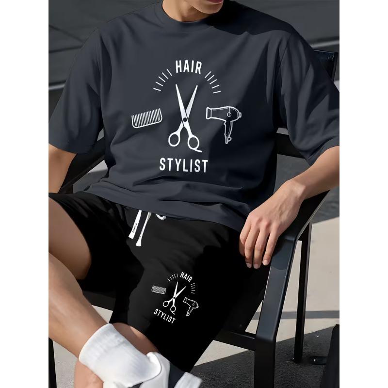 Men's Fashion 3D Printed Men's T-Shirt Round Neck Short Sleeve Trendy Street Wear