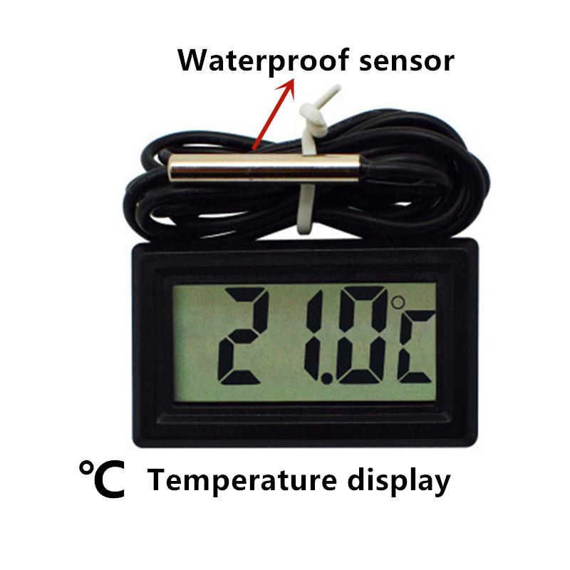 Mini Digital Humidity Meter Thermometer Hygrometer Sensor Gauge LCD Temperature Refrigerator Aquarium Monitoring Display Indoor