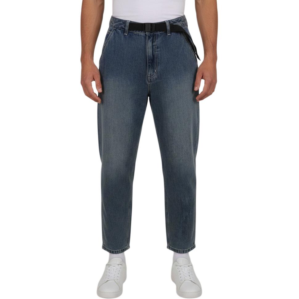 Vans Fashionable Comfortable Versatile Mid-Rise Denim Tapered Baggy Jeans Men bottoms VN000TJDGLX L