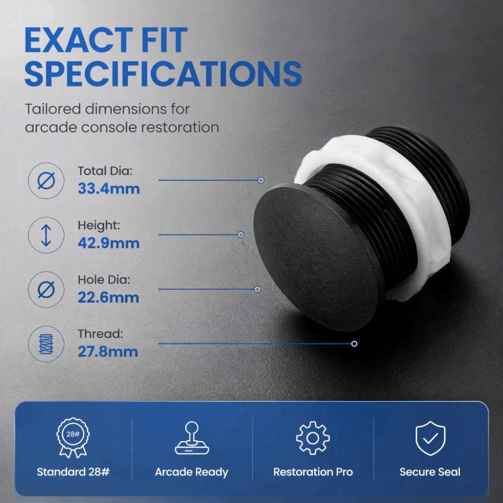 10Pcs Plastic Construction Game Button Cover Joystick Button Replacement For Arcade Cabinet