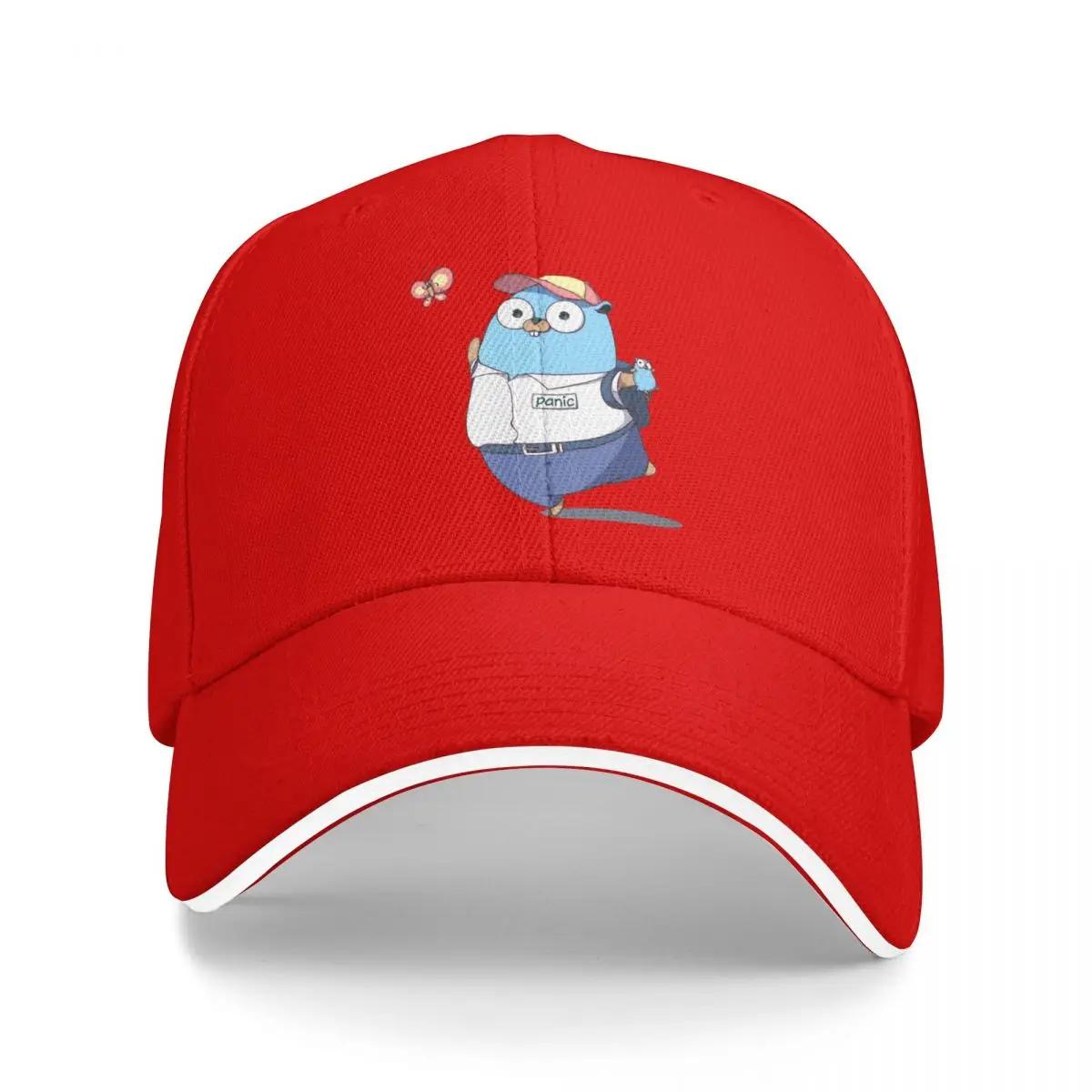 Golang Gopher Go Panic Baseball Caps Activities Snapback Hat Unisex Hats One Size