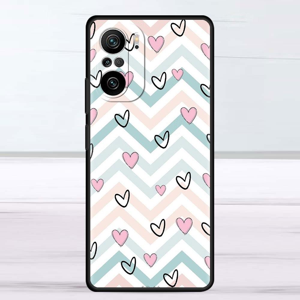 Case For Xiaomi Redmi Note 11 9S 10 9 8 7 9A 9C 9i K40 8T 10C 9T K50 Silicone Phone Shell LOVE Heart