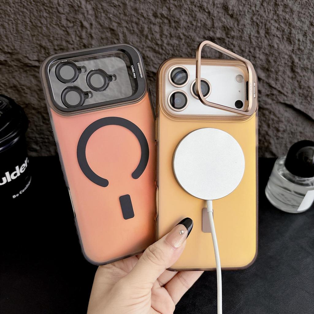 Apple Laser Magnetische Hülle: Kompatibel mit iPhone 17 Pro Max, 16 Linsenaufkleber, Ständer 15, Hautgefühl 14, Schutzhülle 13.