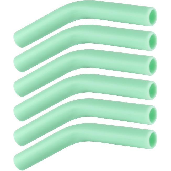 6pcs Silicone Straw Tips, Reble Straw Tips Covers Replacement Straw Extender Tip Silicone Straw Elbows Tips Fit for 8mm 5/16 inch Outer Diameter