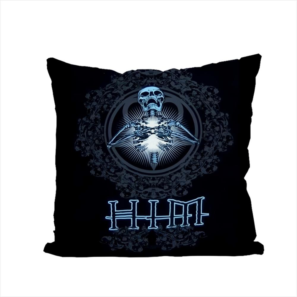 Band His Infernal Majesty HIM Pillow Case For Car Sofa Decorative Home Doublesided Print Plush Square Throw Pillow Cushion Cove