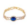 High-End Exquisite Zirconia Egg-Shaped Luxury Bracelet - Versatile Pure Copper Women's Fashion Accessory