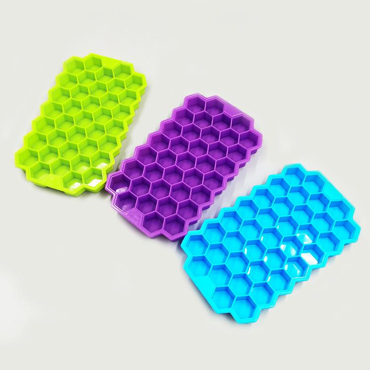 Silicone Honeycomb Ice Lattice 37 Ice Cube Mold Honeycomb Homemade Ice Box Ice Lattice DIY Popsicle Mold