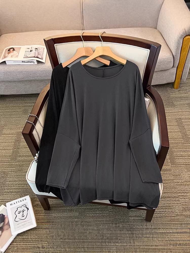 2026 Spring New Arrival: Plus Size Women's Casual Loose Batwing Sleeve Top