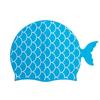 Soft Silicone Girls Swim Hat Mermaid Tail Swim Pool Hat Cute Children Swimming Cap  Kids