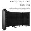 Geluidsabsorberend Microfoon Opname Schild 3/5 Paneel Ruisreducerend Isolatiescherm voor Studio Voice-over Zang Uitzending