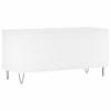 White Record Cabinet 100 x 38 x 48 cm Engineered Wood
