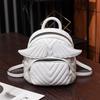 Cute Wings Women Backpack Small Wide Strap Lady Shoulder Bags Girl Backpacks Travel Daypack Soft PU Leather Bagpack White Bolsa